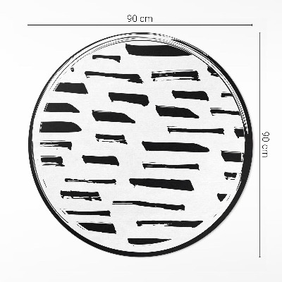 Vinyl vloerkleed rond Minimalistische moderne abstractie