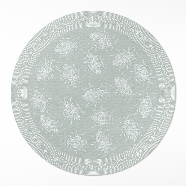 Rond pvc tapijt Vintage insecten