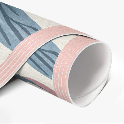 Pvc mat rond Pastelkleurige bloemen