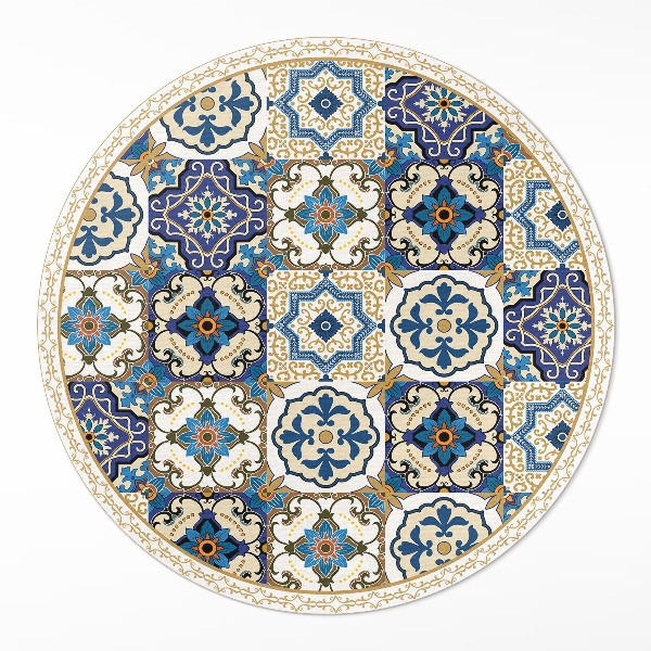 Vinyl vloerkleed rond Decoratieve vloertegels