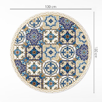 Vinyl vloerkleed rond Decoratieve vloertegels