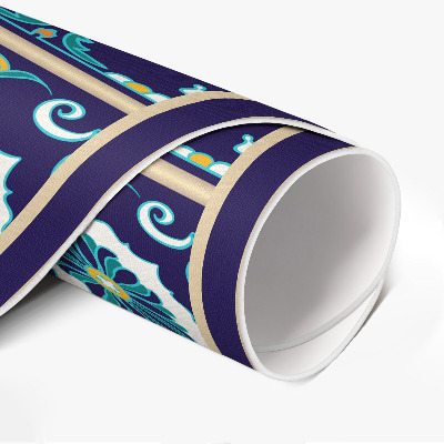 Pvc mat rond Donkere elegante tegels