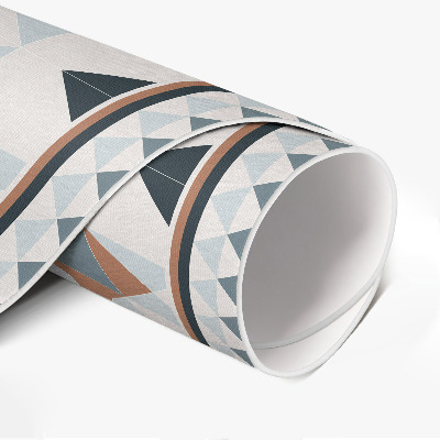 Pvc mat rond Geometrische mozaïek prachtige tegels