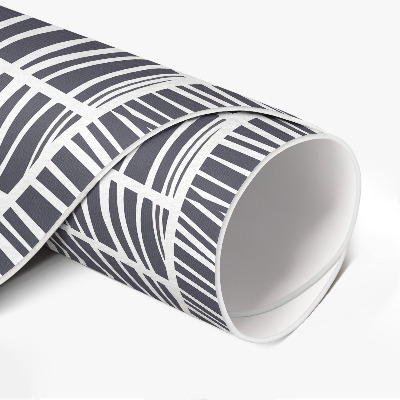 Vinyl vloerkleed rond Abstractie van lijnen, patronen, kleine lijnen