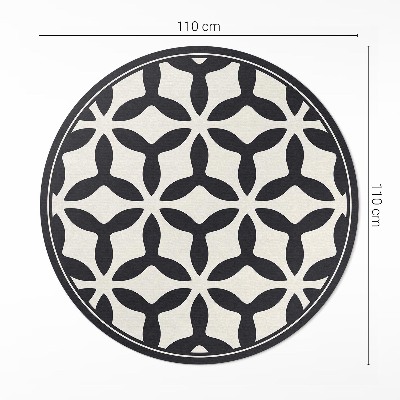 Pvc mat rond Modern geometrisch patroon