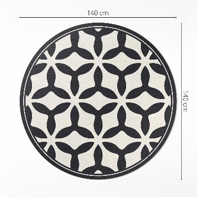 Pvc mat rond Modern geometrisch patroon