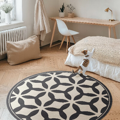 Pvc mat rond Modern geometrisch patroon