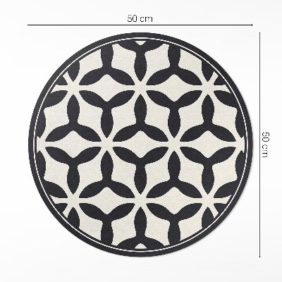 Pvc mat rond Modern geometrisch patroon