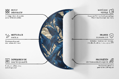 Vinyl vloerkleed rond Minimalistisch mozaïek van geometrische vormen