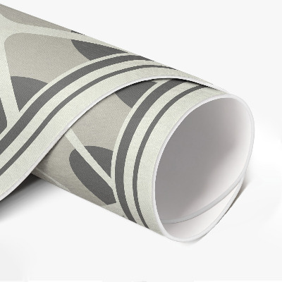 Vinyl vloerkleed rond Minimalistisch mozaïek van geometrische vormen