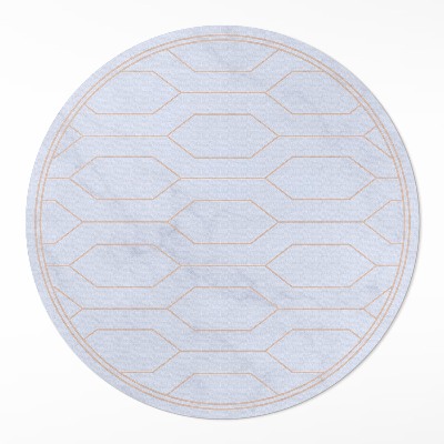 Pvc mat rond Lineair patroon op marmer