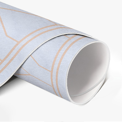 Pvc mat rond Lineair patroon op marmer