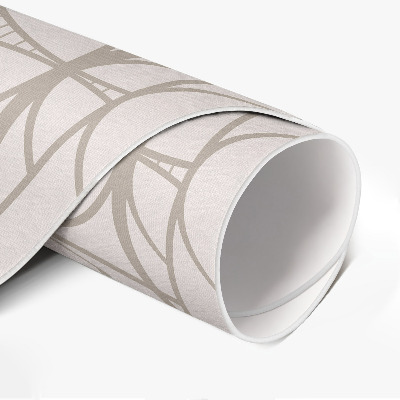 Vinyl vloerkleed rond Elegant minimalistisch decoratief patroon