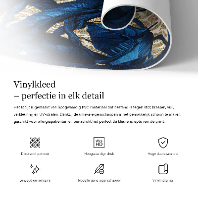 Vinyl vloerkleed rond Elegant minimalistisch decoratief patroon