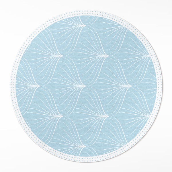 Rond pvc tapijt Fijn regelmatig patroon