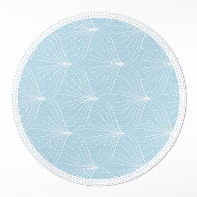 Rond pvc tapijt Fijn regelmatig patroon