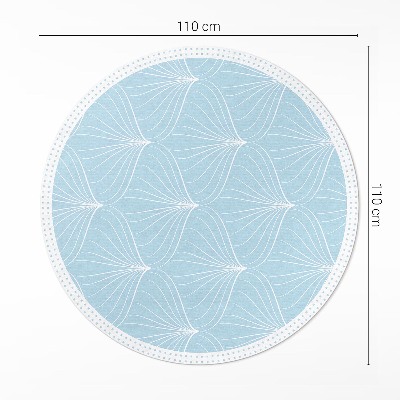 Rond pvc tapijt Fijn regelmatig patroon