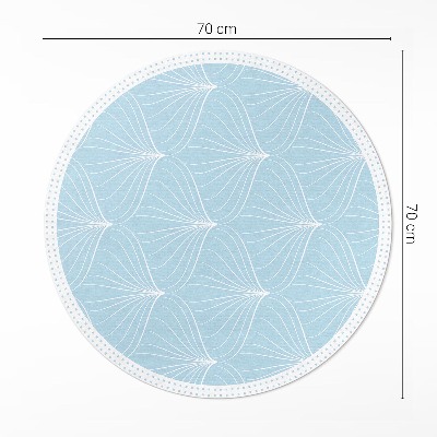 Rond pvc tapijt Fijn regelmatig patroon