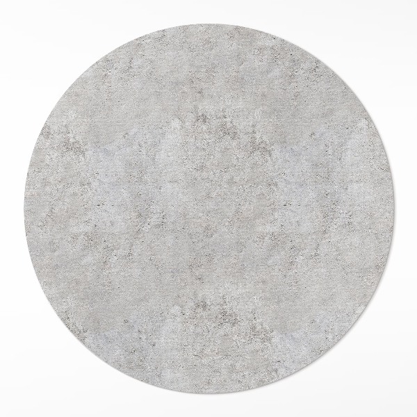 Pvc mat rond Ruwe steen industrieel beton