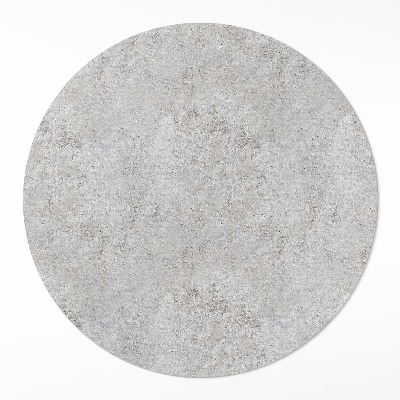 Pvc mat rond Ruwe steen industrieel beton