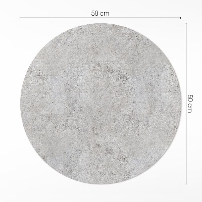 Pvc mat rond Ruwe steen industrieel beton
