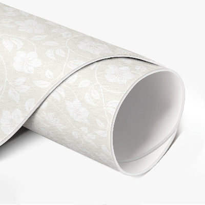 Vinyl vloerkleed rond Kleine, delicate boho-wilde bloemen