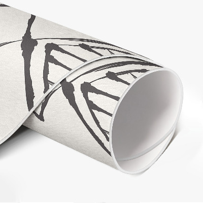 Pvc mat rond Bergtoppenpatroon boho abstract