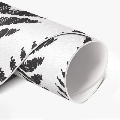 Rond pvc tapijt Visgraatmotief boho plantenmotief