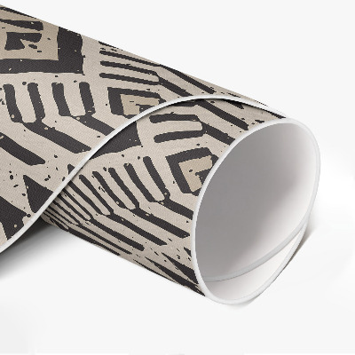 Rond pvc tapijt Indiaas boho ornamentenontwerp