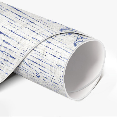 Pvc mat rond Getekende vogels, delicaat, regelmatig boho-patroon