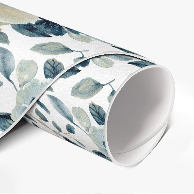 Rond pvc tapijt Geschilderde bloemen regelmatig bloemmotief