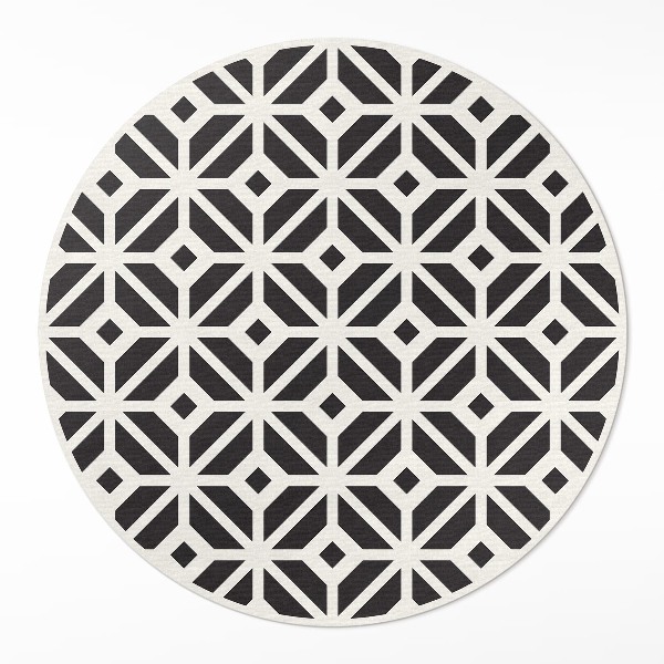 Rond pvc tapijt Normale tegels, modieuze mozaïek