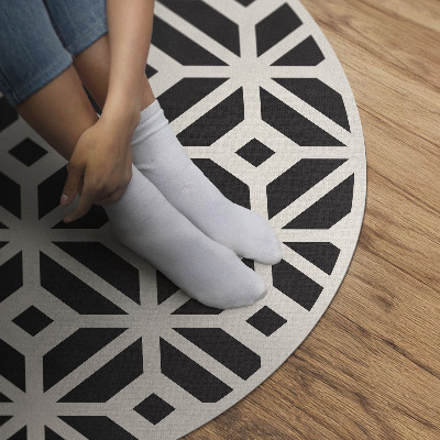 Rond pvc tapijt Normale tegels, modieuze mozaïek