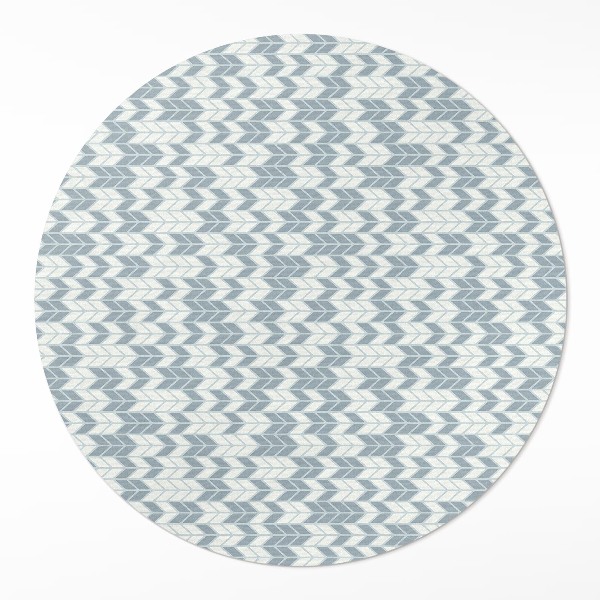 Vinyl vloerkleed rond Boho Indiaas pijlpatroon