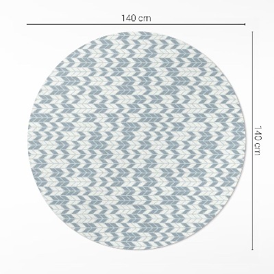 Vinyl vloerkleed rond Boho Indiaas pijlpatroon