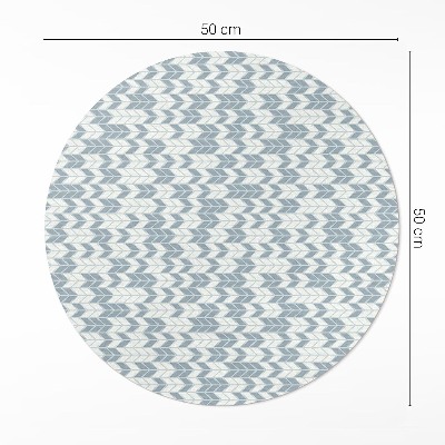 Vinyl vloerkleed rond Boho Indiaas pijlpatroon