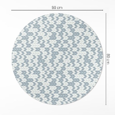 Vinyl vloerkleed rond Boho Indiaas pijlpatroon