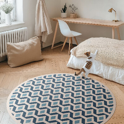 Pvc mat rond Geometrisch patroon