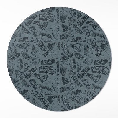 Vinyl vloerkleed rond Stenen pad elegant patroon