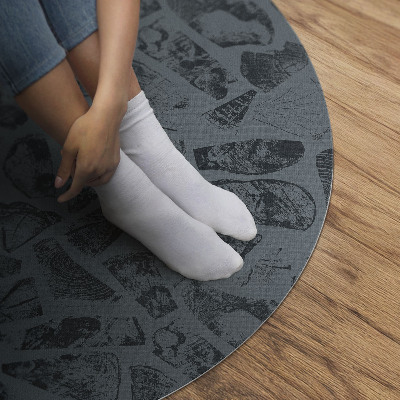 Vinyl vloerkleed rond Stenen pad elegant patroon