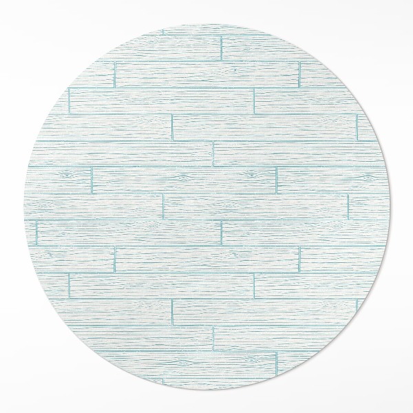 Pvc mat rond Lichte houten vloerpanelen