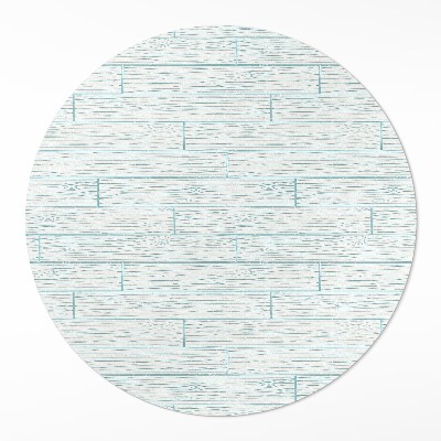 Pvc mat rond Lichte houten vloerpanelen