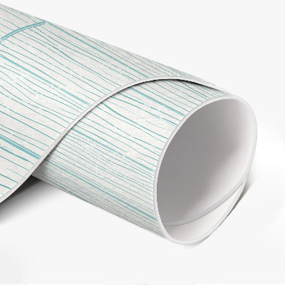 Pvc mat rond Lichte houten vloerpanelen