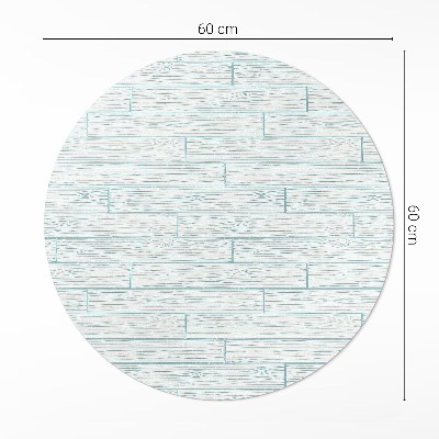 Pvc mat rond Lichte houten vloerpanelen