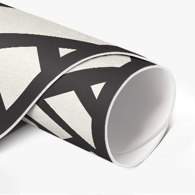 Pvc mat rond Eenvoudige illustratie van rieten weefwerk