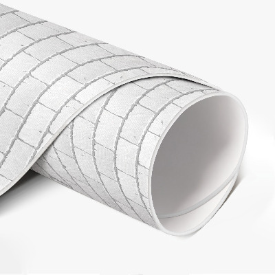 Rond pvc tapijt Heldere bakstenen elegante mozaïek