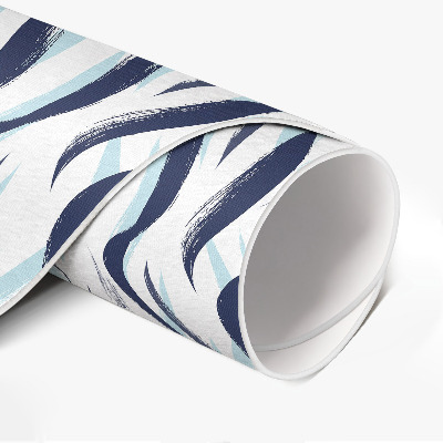 Pvc mat rond Grafisch geschilderde zee golven