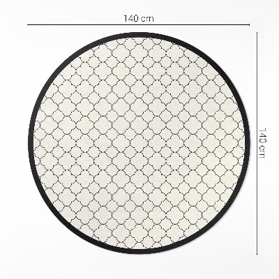 Pvc mat rond Elegant decoratief patroon