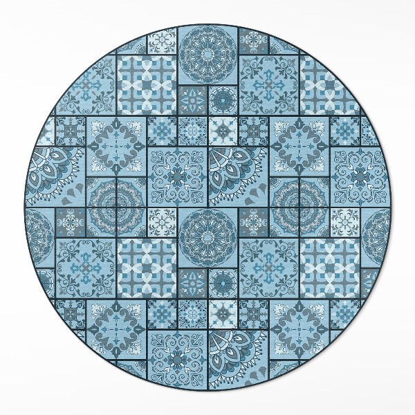 Pvc mat rond Decoratieve tegels onregelmatige mozaïek