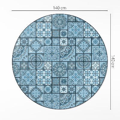 Pvc mat rond Decoratieve tegels onregelmatige mozaïek